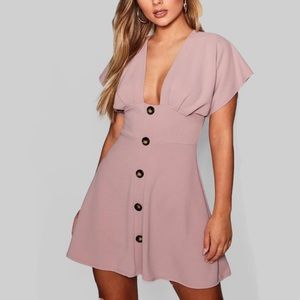 Mauve Pink Mini Evening Dress